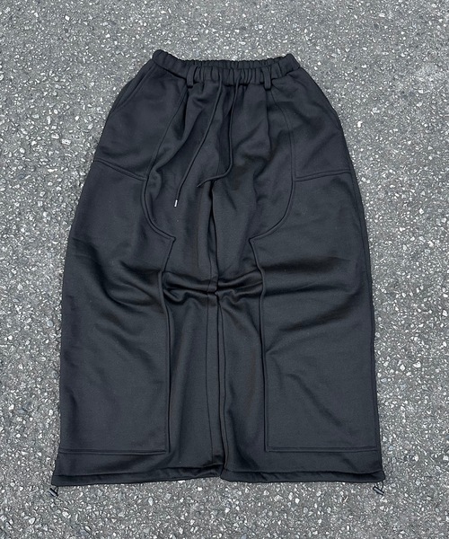 MandO（Auntie Rosa）（エムオー）の「パイピングダブルニーバギースウェットパンツ/セットアップ着用可能（スウェットパンツ・メンズ・カーキ/ブラック/グレー・LARGE/MEDIUM/SMALL）」の6枚目の写真