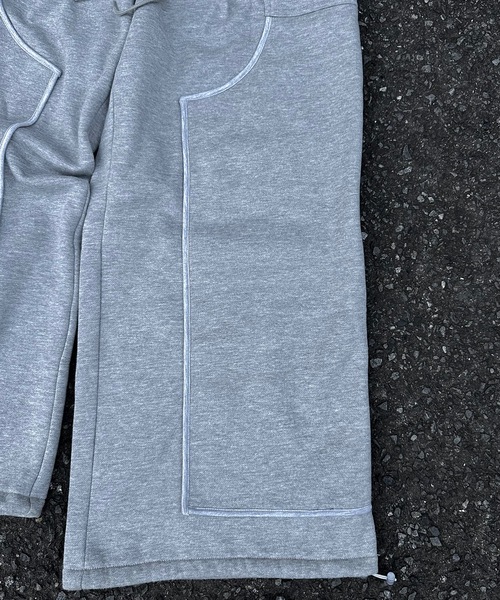 MandO（Auntie Rosa）（エムオー）の「パイピングダブルニーバギースウェットパンツ/セットアップ着用可能（スウェットパンツ・メンズ・カーキ/ブラック/グレー・LARGE/MEDIUM/SMALL）」の17枚目の写真