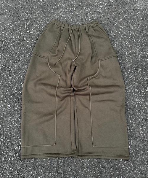 MandO（Auntie Rosa）（エムオー）の「パイピングダブルニーバギースウェットパンツ/セットアップ着用可能（スウェットパンツ・メンズ・カーキ/ブラック/グレー・LARGE/MEDIUM/SMALL）」の20枚目の写真