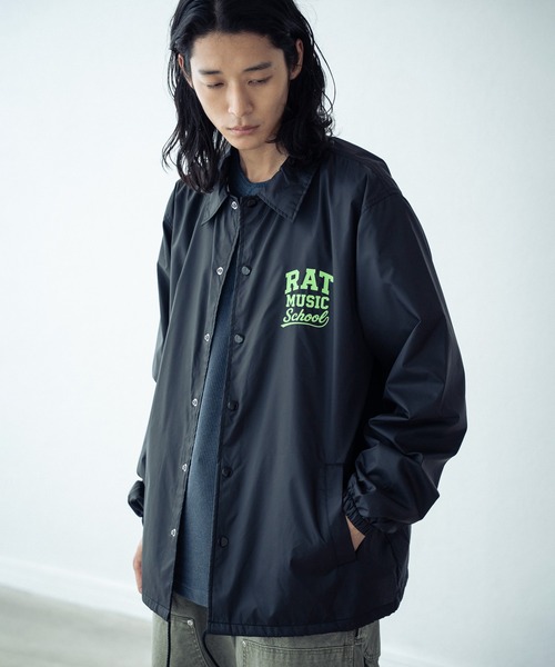 RATTLE TRAP(ラトルトラップ)の「リフレクタープリントナイロンコーチジャケット(ブルゾン・メンズ・ブラック系その他/ブラック/ボルドー/グリーン・M/L)」の2枚目の写真