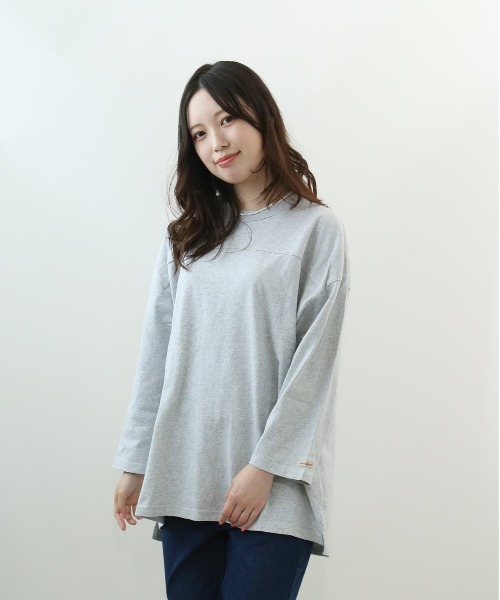 BACKYARD FAMILY（バックヤードファミリー）の「Goodwear USAコットンBIG切替7分袖T（Tシャツ/カットソー・メンズ・ホワイト・S）」の2枚目の写真