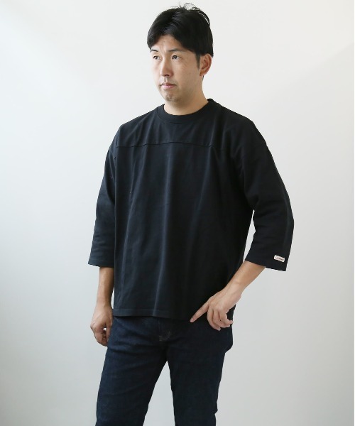 BACKYARD FAMILY（バックヤードファミリー）の「Goodwear USAコットンBIG切替7分袖T（Tシャツ/カットソー・メンズ・ホワイト・S）」の3枚目の写真