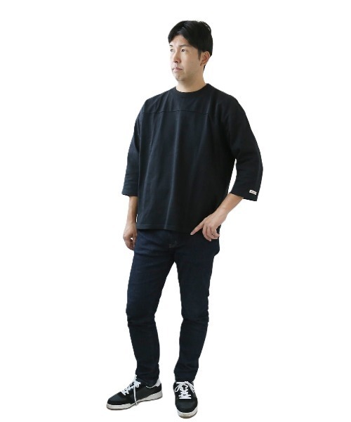 BACKYARD FAMILY（バックヤードファミリー）の「Goodwear USAコットンBIG切替7分袖T（Tシャツ/カットソー・メンズ・ホワイト・S）」の5枚目の写真