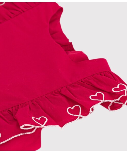 PETIT BATEAU(プチバトー)の「ワンピース(ワンピース・キッズ・レッド・3YEAR/4YEAR/5YEAR)」の3枚目の写真