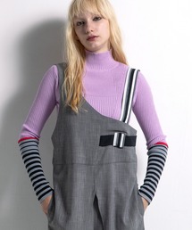 AULA AILA | ボーダースリーブリブニット(ニット/セーター)