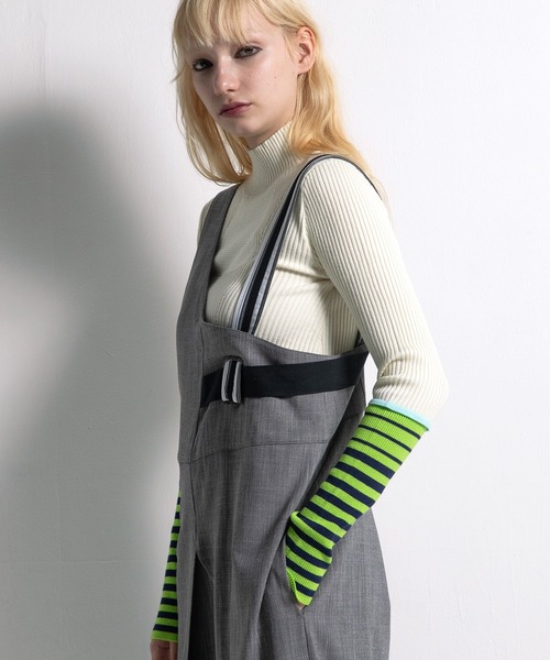 【新品・未使用】AULAAILA 2WAYスリーブレスサイドラインニット 2WAY SLEEVELESS SIDE LINE KNIT — aulaaila