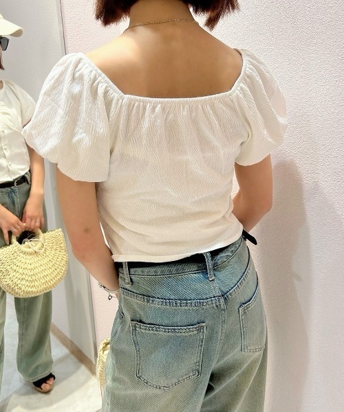LETee（レティー）の「バルーンスリーブトップス/オフショルダー（その他トップス・レディース・ホワイト/グリーン/ピンク/イエロー・FREE）」の18枚目の写真