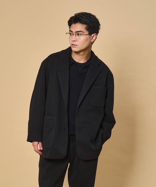 Matin Kim ブラック テーラードジャケット L Peachskin Tailored Jacket / ピーチスキンテーラードジャケット
