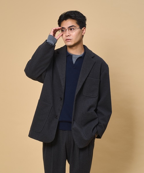 ジャケット・アウター PaulSmith stitch paint tailored jacket セール】Peachskin Tailored Jacket / ピーチスキンテーラード