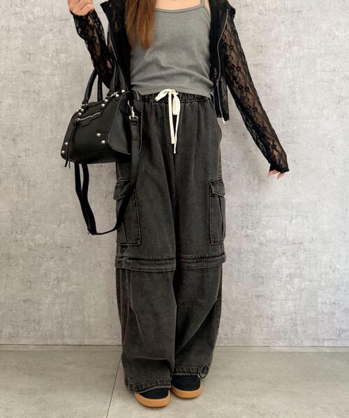 WEGO（ウィゴー）の「WEGO/2wayスタッズボストン（ボストンバッグ・レディース・ブラウン/ブラック・FREE）」の3枚目の写真