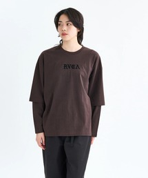 RVCA レディース LAYERD LS TEE ロンＴ 【2025年秋冬モデル】/ルーカレイヤードデザインロゴ長袖ロンT