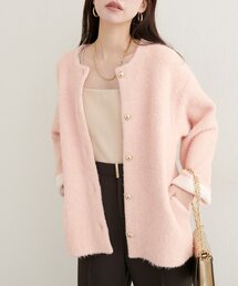 【WEB限定】Wフェイス配色ニットジャケット