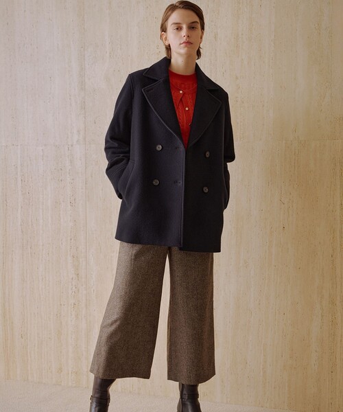 WEB限定カラーあり】Jackal ソフトメルトン Pコート（ピーコート）｜J