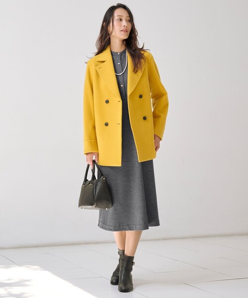 WEB限定カラーあり】Jackal ソフトメルトン Pコート（ピーコート）｜J