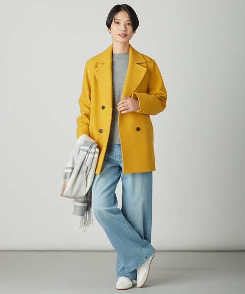 WEB限定カラーあり】Jackal ソフトメルトン Pコート（ピーコート）｜J