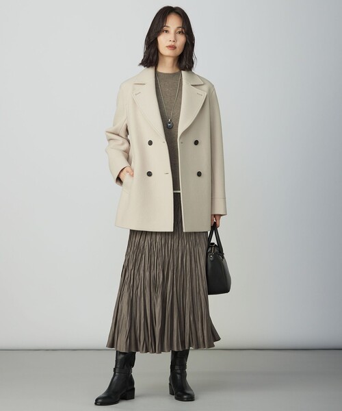 WEB限定カラーあり】Jackal ソフトメルトン Pコート（ピーコート）｜J