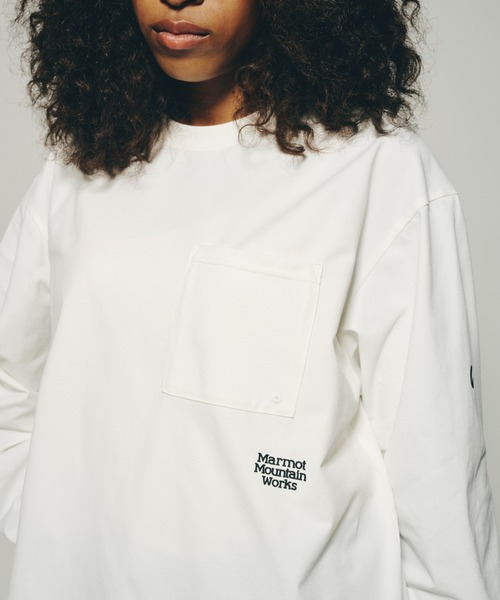 Marmot/マーモット] 別注 ドローコード付き ワンポイントロゴポケット