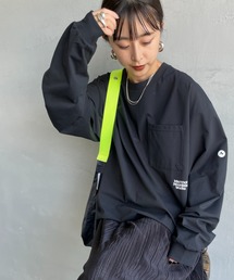 Marmot（マーモット）の「[Marmot マーモット] 別注 ドローコード付き ワンポイントロゴポケット ロングスリーブTシャツ（Tシャツ/カットソー）」