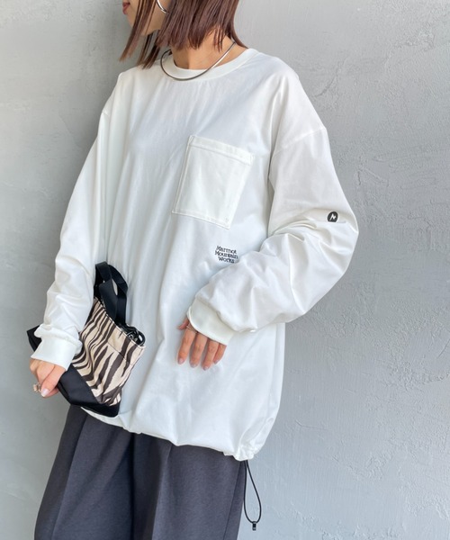 Marmot/マーモット] 別注 ドローコード付き ワンポイントロゴ