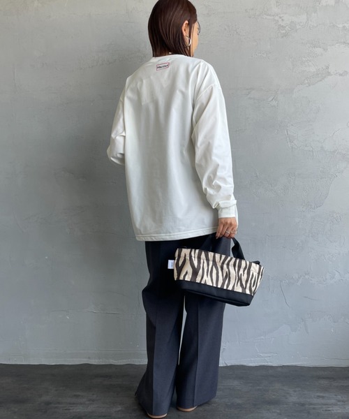 MARMOT（マーモット）の「[Marmot/マーモット] 別注 ドローコード付き ワンポイントロゴポケット ロングスリーブTシャツ（Tシャツ/カットソー・レディース・ブラック/ホワイト・S/M/L/XL）」の10枚目の写真