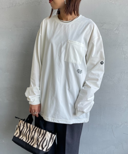 Marmot/マーモット] 別注 ドローコード付き ワンポイントロゴ