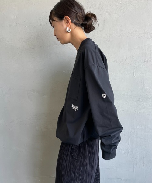 マルモページです☆①の1 Marmot/マーモット] 別注 ドローコード付き ワンポイントロゴポケット