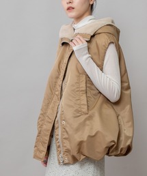 Munich | ナイロンツイル×シープボアバルーンフライトベスト(その他アウター)