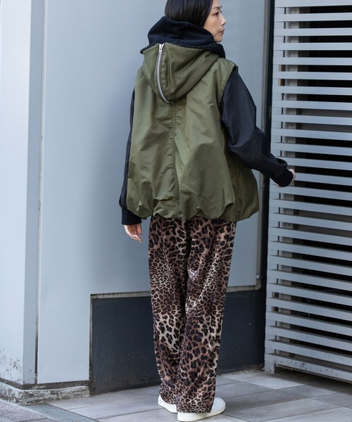 ナイロンツイル×シープボアバルーンフライトベスト（その他アウター