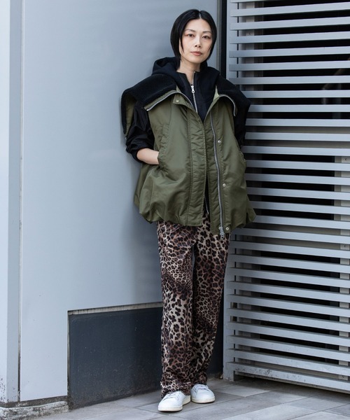 Munich(ミューニック)の「ナイロンツイル×シープボアバルーンフライトベスト(その他アウター・レディース・ブラック/カーキ/キャメル・FREE)」の18枚目の写真