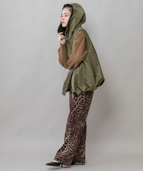 ナイロンツイル×シープボアバルーンフライトベスト（その他アウター