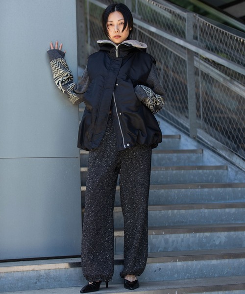 ナイロンツイル×シープボアバルーンフライトベスト（その他アウター