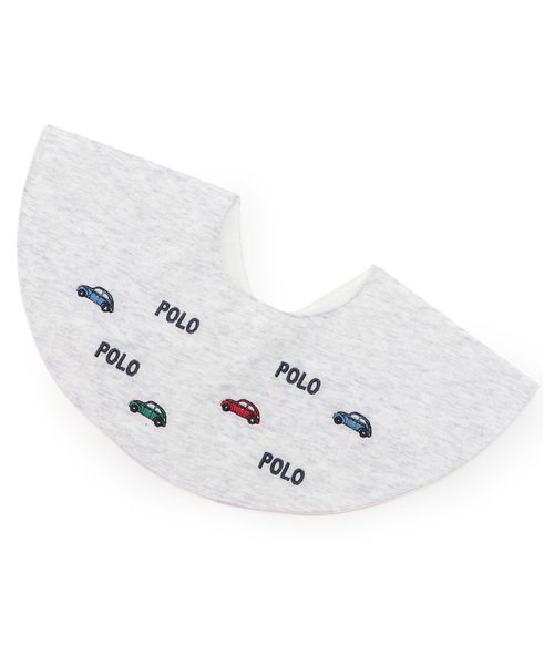 petit main（プティマイン）の「【POLO BCS】モチーフ刺繍スタイ（スタイ/よだれかけ・キッズ・ネイビー/ライトベージュ/トップグレー/オフホワイト・F）」の3枚目の写真