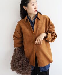 le.coeur blanc | 合皮ポケットオーバーシャツ(シャツ/ブラウス)