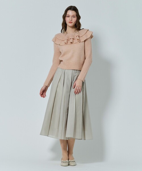 TOCCA(トッカ)の「ROMANTIC FLUTTER ニットプルオーバー(ニット/セーター・レディース・ネイビー系/ピンク系・MEDIUM/SMALL)」の3枚目の写真
