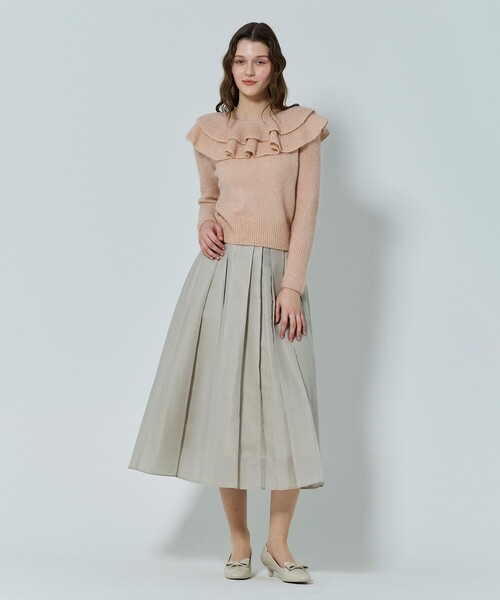 TOCCA(トッカ)の「ROMANTIC FLUTTER ニットプルオーバー(ニット/セーター・レディース・ネイビー系/ピンク系・MEDIUM/SMALL)」の4枚目の写真