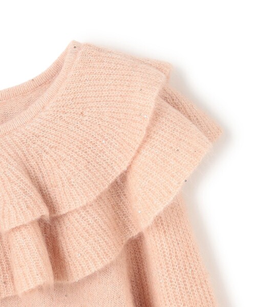 TOCCA(トッカ)の「ROMANTIC FLUTTER ニットプルオーバー(ニット/セーター・レディース・ネイビー系/ピンク系・MEDIUM/SMALL)」の6枚目の写真