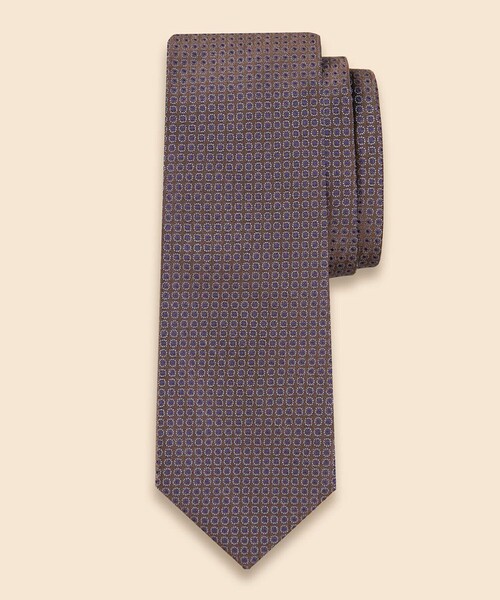 BROOKS BROTHERS(ブルックスブラザーズ)の「シルク トーナルサークル ジャカードタイ(ネクタイ・メンズ・レッド/ブラウン/ネイビー・ONE SIZE)」の2枚目の写真