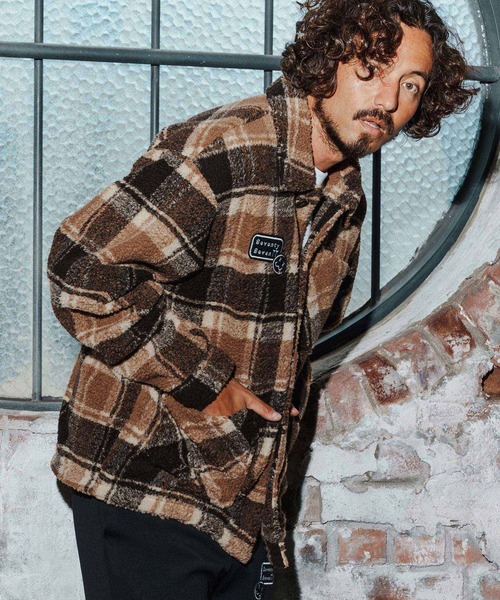 seventy seven（セブンティセブン）の「mj11119-check boa work JKT ボアシャツジャケット(7725W010)（その他アウター・メンズ・チェック/ブラック系その他・XL/L/M/S）」の18枚目の写真