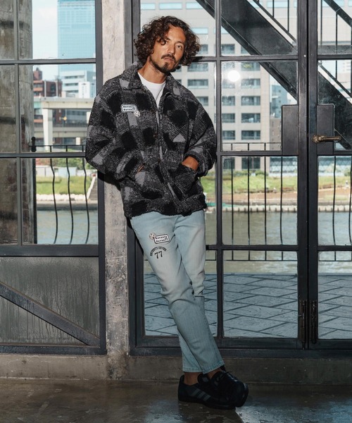 seventy seven（セブンティセブン）の「mj11119-check boa work JKT ボアシャツジャケット(7725W010)（その他アウター・メンズ・チェック/ブラック系その他・XL/L/M/S）」の14枚目の写真