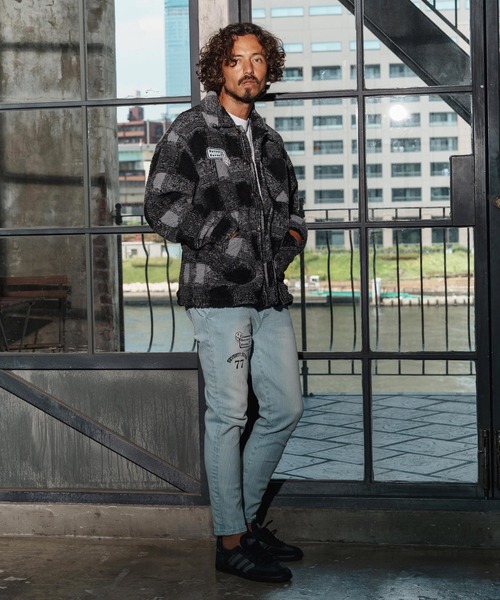 seventy seven（セブンティセブン）の「mj11119-check boa work JKT ボアシャツジャケット(7725W010)（その他アウター・メンズ・チェック/ブラック系その他・XL/L/M/S）」の16枚目の写真