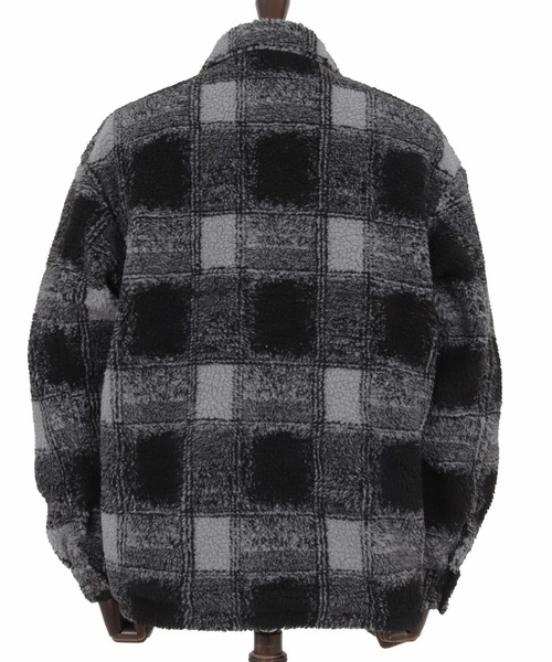 seventy seven（セブンティセブン）の「mj11119-check boa work JKT ボアシャツジャケット(7725W010)（その他アウター・メンズ・チェック/ブラック系その他・XL/L/M/S）」の8枚目の写真