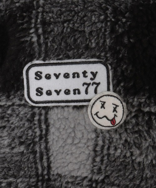 seventy seven（セブンティセブン）の「mj11119-check boa work JKT ボアシャツジャケット(7725W010)（その他アウター・メンズ・チェック/ブラック系その他・XL/L/M/S）」の11枚目の写真