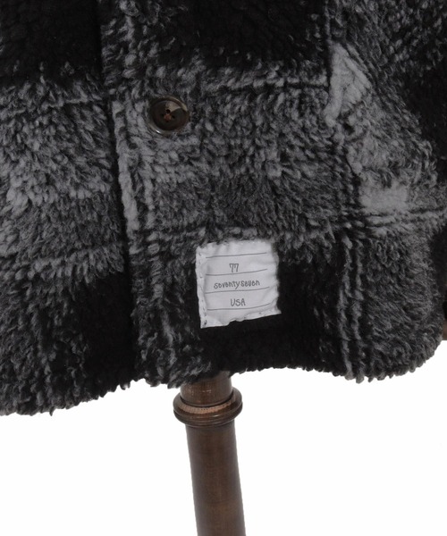 seventy seven（セブンティセブン）の「mj11119-check boa work JKT ボアシャツジャケット(7725W010)（その他アウター・メンズ・チェック/ブラック系その他・XL/L/M/S）」の4枚目の写真