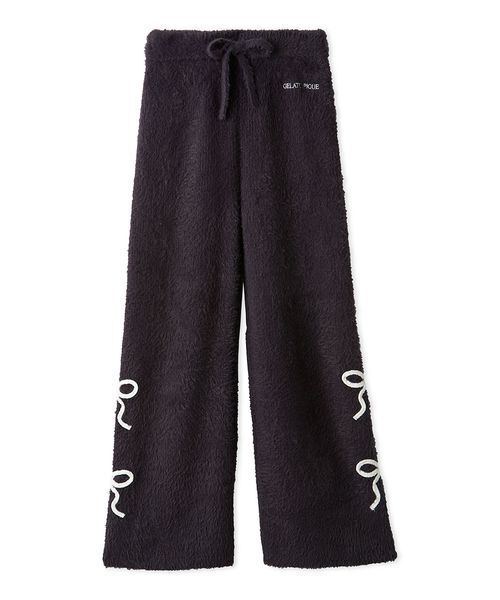 リボンフェザーロングパンツ（ルームウェア/パジャマ）｜gelato pique