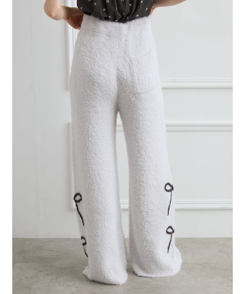 gelato pique リボンフェザーセットアップ リボンフェザーロングパンツ（ルームウェア/パジャマ）｜gelato pique