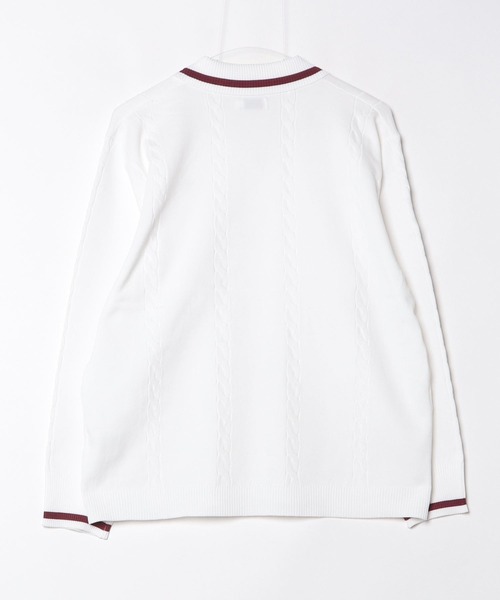FILA(フィラ)の「L/S KNIT SHIRTS(ニット/セーター・レディース・オフホワイト/ネイビー/ワインレッド・M/L/XL)」の6枚目の写真