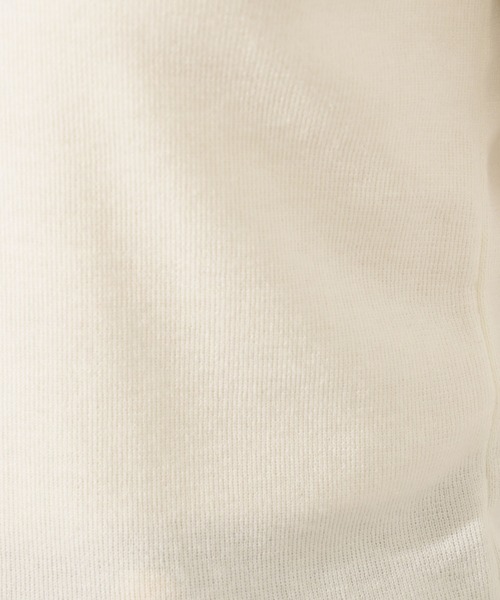 N.(N. Natural Beauty Basic)(エヌエヌナチュラルビューティーベーシック)の「カフスドッキングニット(ニット/セーター・レディース・オフホワイト/グレー/ブラック・MEDIUM)」の17枚目の写真