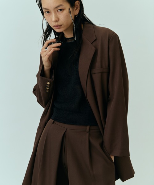 DRWCYS（ドロシーズ）の「バックスリットテーラーJK（テーラードジャケット・レディース・グレー/ブラウン/ベージュ・FREE）」の21枚目の写真