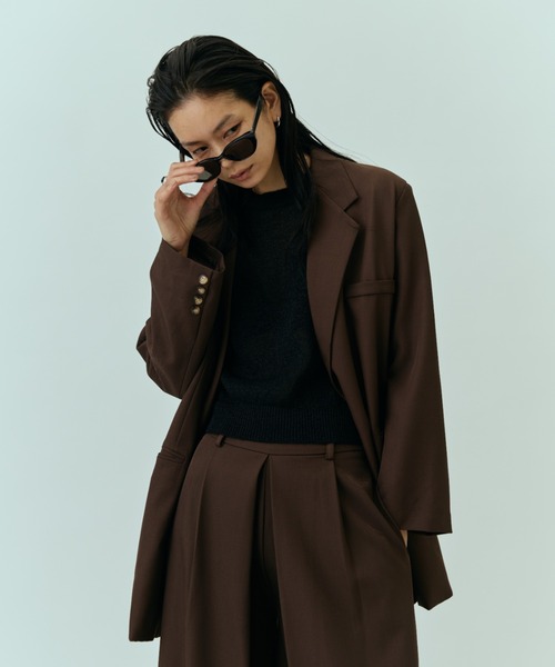 DRWCYS（ドロシーズ）の「バックスリットテーラーJK（テーラードジャケット・レディース・グレー/ブラウン/ベージュ・FREE）」の22枚目の写真