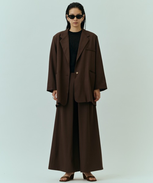 DRWCYS（ドロシーズ）の「バックスリットテーラーJK（テーラードジャケット・レディース・グレー/ブラウン/ベージュ・FREE）」の14枚目の写真